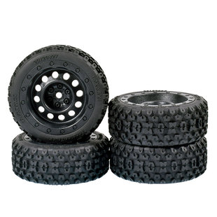 70mm房车拉力轮胎1 10抓地软胎ptg越野ABS轮毂竞速胎xv02田宫TT01