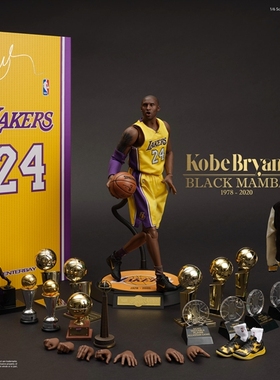 ENTERBAY NBA系列 1/6 科比布莱恩特 限量版 蜡像级可动玩具人偶