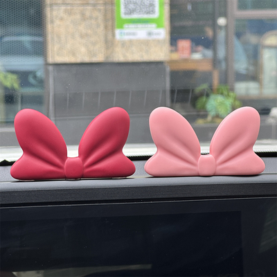 蝴蝶结可爱车内饰品摆件屏幕