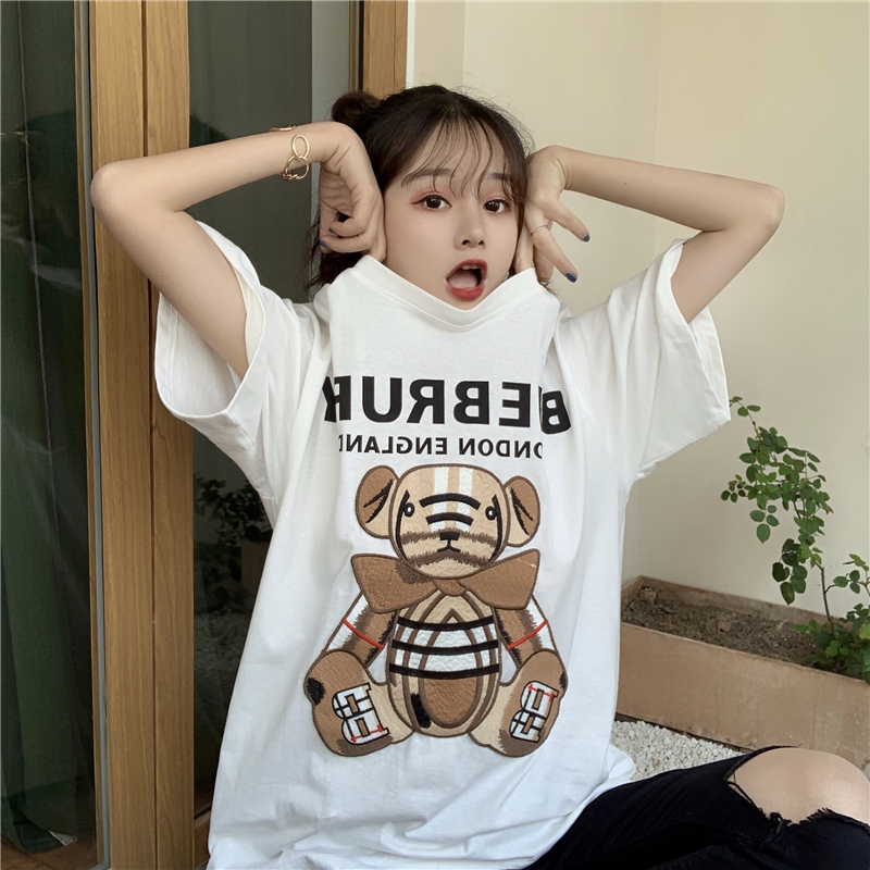 2021 real shot fashion summer fattening plus size women's clothing 200 Jin fat mm fat sister slim top short sleeve T-shirt