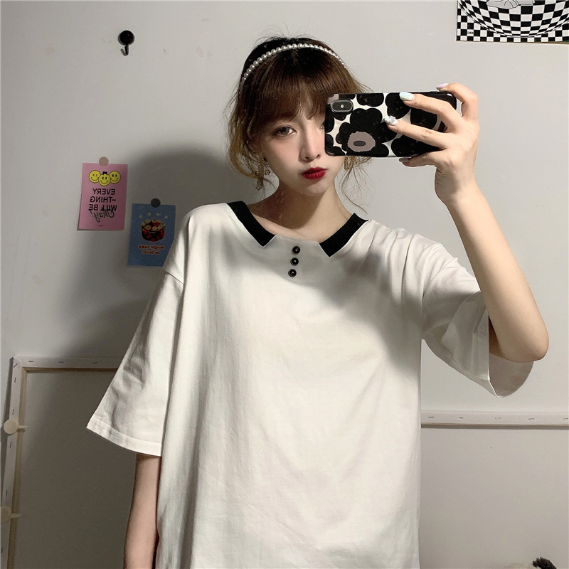 實拍潮夏季加肥加大碼女裝胖胖妹妹顯瘦上衣短袖袖