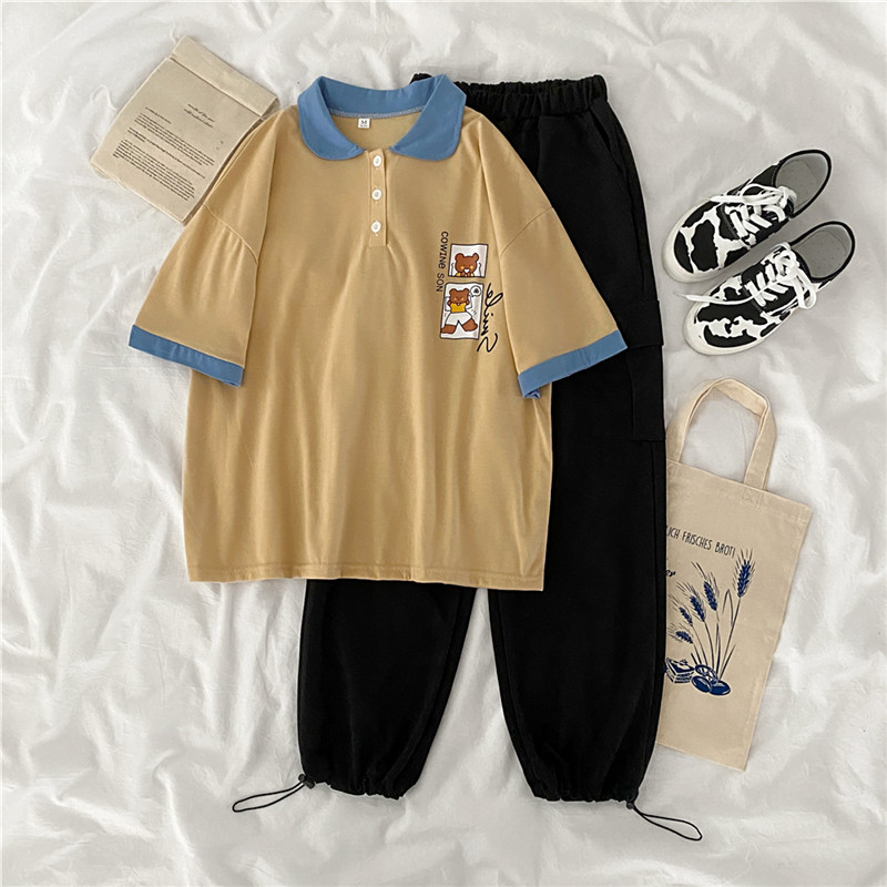 2021 real shot summer fattening plus size women's fat mm fat sister slim Capris short sleeve two piece suit