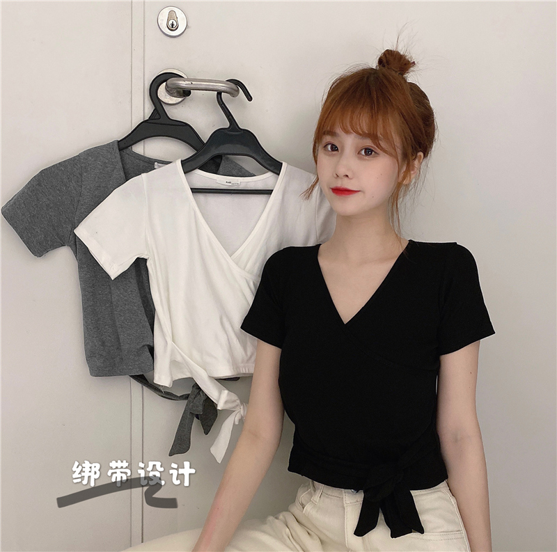 Real shot fashion summer fattening plus size women's fat mm fat sister slim top short sleeve T-shirt