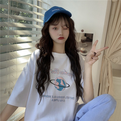 實拍潮夏季加肥加大碼女裝胖胖妹妹顯瘦上衣短袖恤