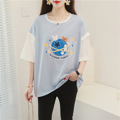 Real shot fashion summer plus plus size women's dress Jin Pang Mei Mei xianshou T-shirt short sleeve T-shirt