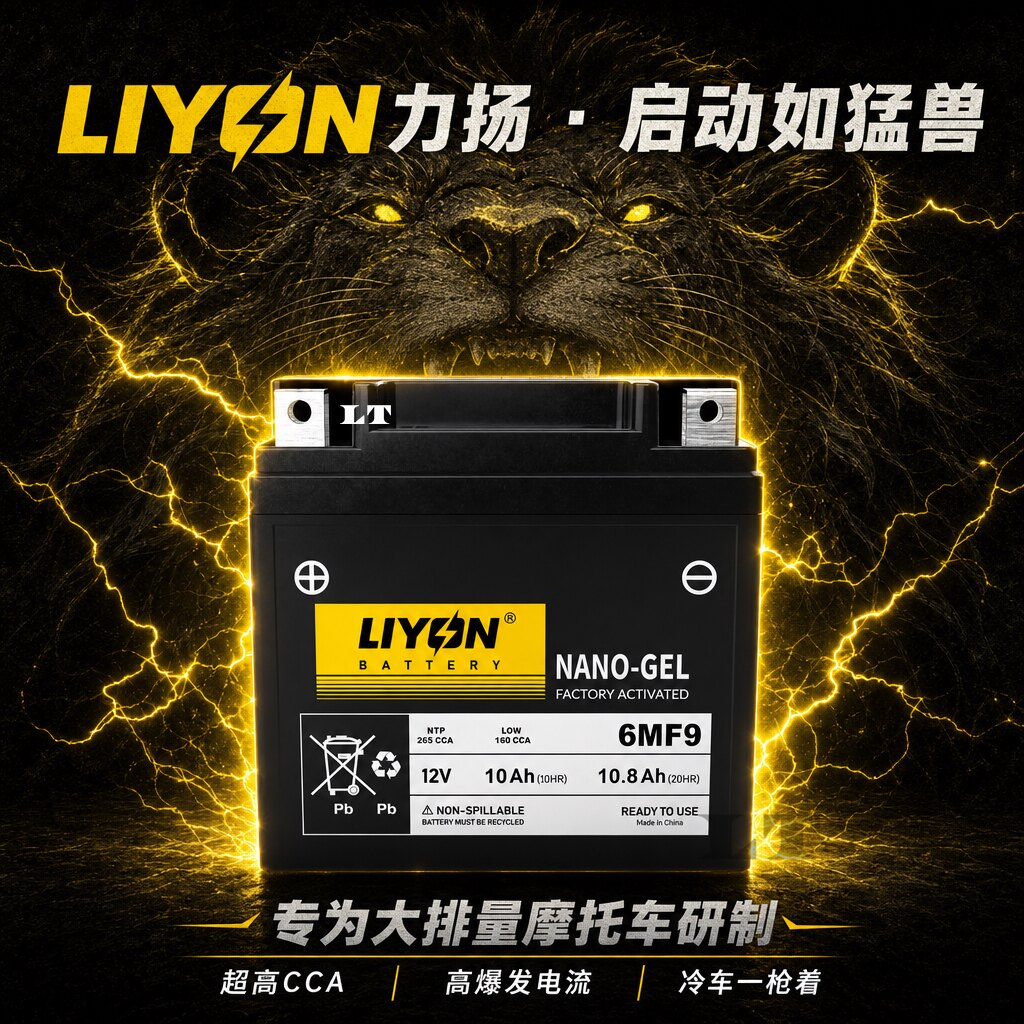 大排量力刻318 LK250T 318 LK300T 318GT力扬摩托车免维护电瓶12V