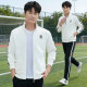 潮牌搭配时尚 立领卫衣套装 新款 休闲2026春季 运动服男一套 男士
