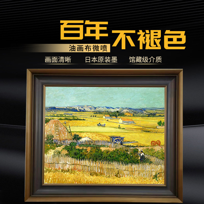 爱普生艺术微喷油画布打印粉质高光哑光纯棉化纤装饰画挂画定制