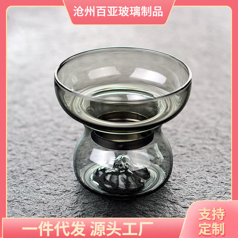 玻璃茶漏不锈钢过滤网茶叶过滤器