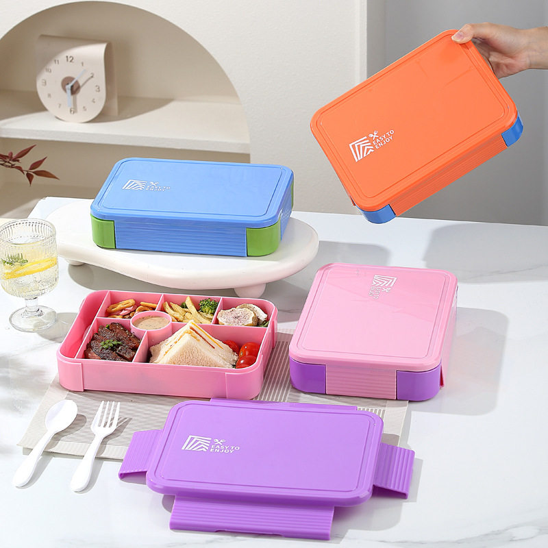 食品级儿童学生分格密封水果盒沙拉盒上班微波加热便当盒饭盒餐盒