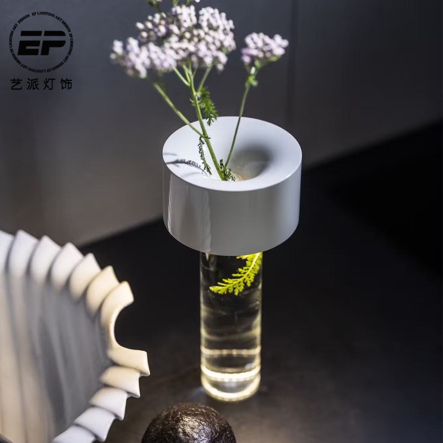 中古客厅餐厅充电花瓶台灯