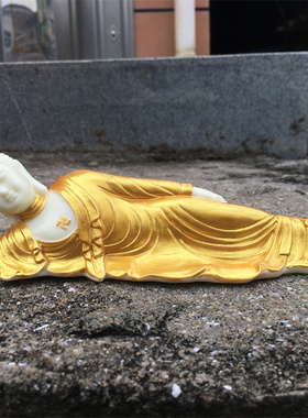 卧佛摆件礼品供奉象牙果雕刻