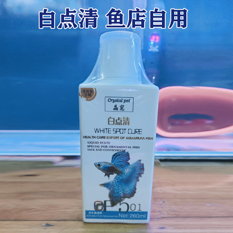 观赏鱼白点清冷水鱼白点金鱼锦鲤热带鱼小瓜虫专用快速鱼缸用