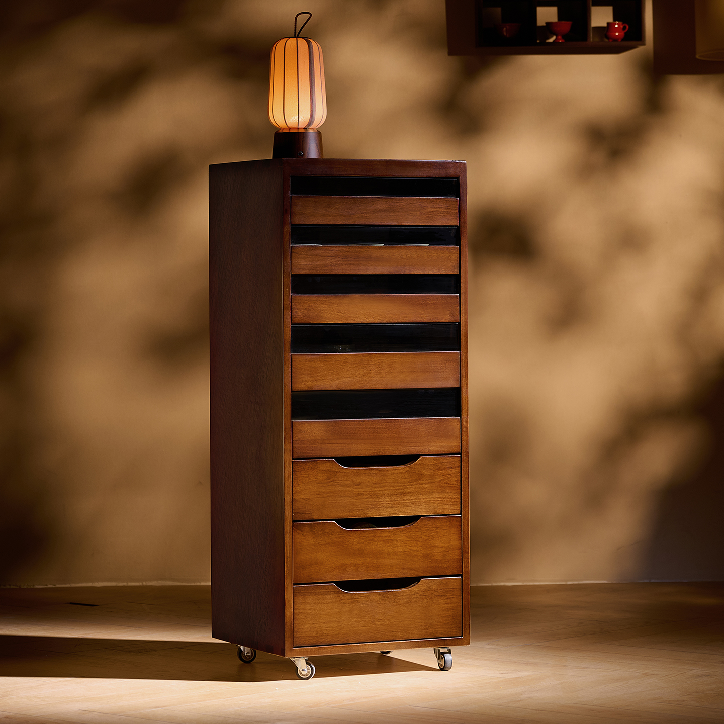 中古风实木牙科柜家用收纳斗柜