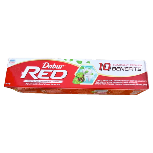 印度红牙膏阿育吠陀草本护齿牙膏 Dabur Red Toothpaste