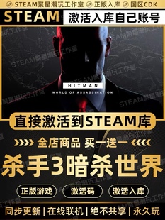 Steam正版【杀手3：暗杀世界】国区CDKEY激活全DLC激活码CDK入库