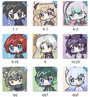 献献QQ头模板自设约稿定制头像动漫日系二次元卡通手绘约稿白菜价