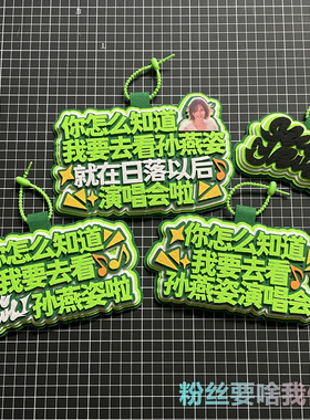 你怎么知道我要去看孙燕姿演唱会周边挂牌挂饰应援不织布书包挂件