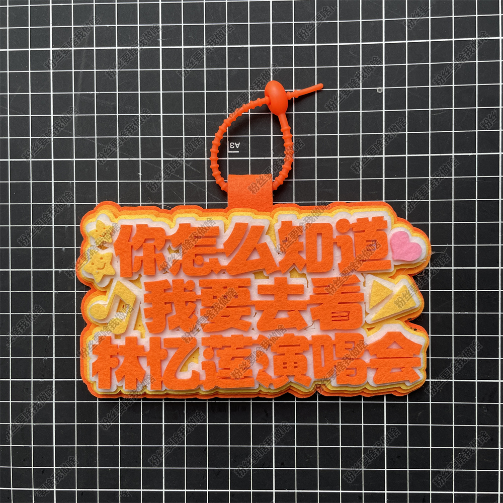 林忆莲周边应援物包挂件你怎么知道我要去看演唱会物料不织布挂件