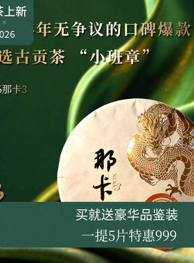 【2026春茶现货】瑞聘号 那卡3 云南勐宋头春普洱生茶饼茶200g