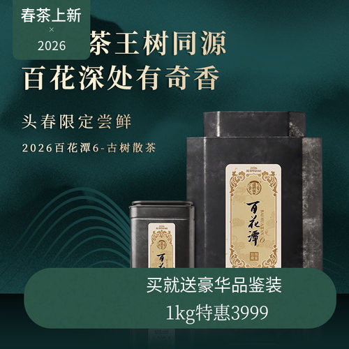 【春茶现货】瑞聘号 百花潭6 2026云南头春古树普洱茶散茶100g