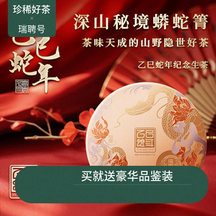 【年货新品】瑞聘号 蛇年生肖生茶 2024易武蟒蛇箐普洱春茶叶357g