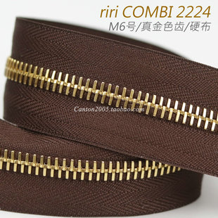 箱包皮具錢包 硬布 瑞士riri 號 2224 金色齒 M6AP 金屬拉鏈