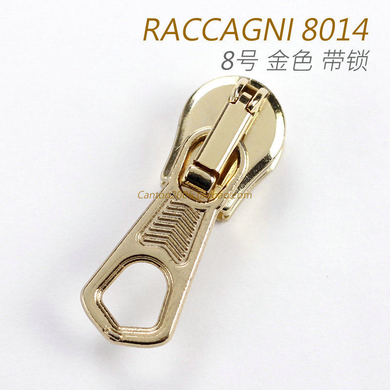 意大利 raccagni 8号 金属拉头 带自动锁 金色 8014