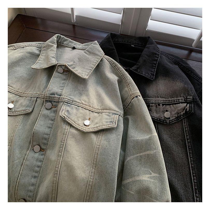 春秋美式痞帅外套男ins高街潮牌港风日系原宿风韩版潮流宽松夹克