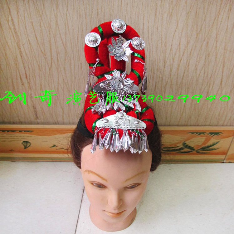 畲山春舞蹈头饰头饰演出民族舞蹈