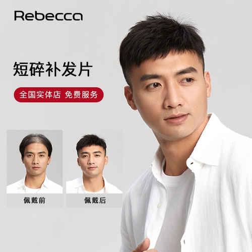 瑞贝卡全真发男士补发片