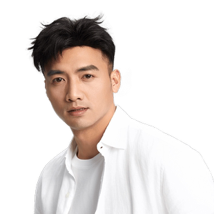 瑞贝卡假发片男士微分碎盖精剪时尚短发瑞士网全手织全真发补发片