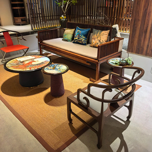 北美黑胡桃木实木沙发罗汉床2026新款高端客厅宋氏美学小户型家具