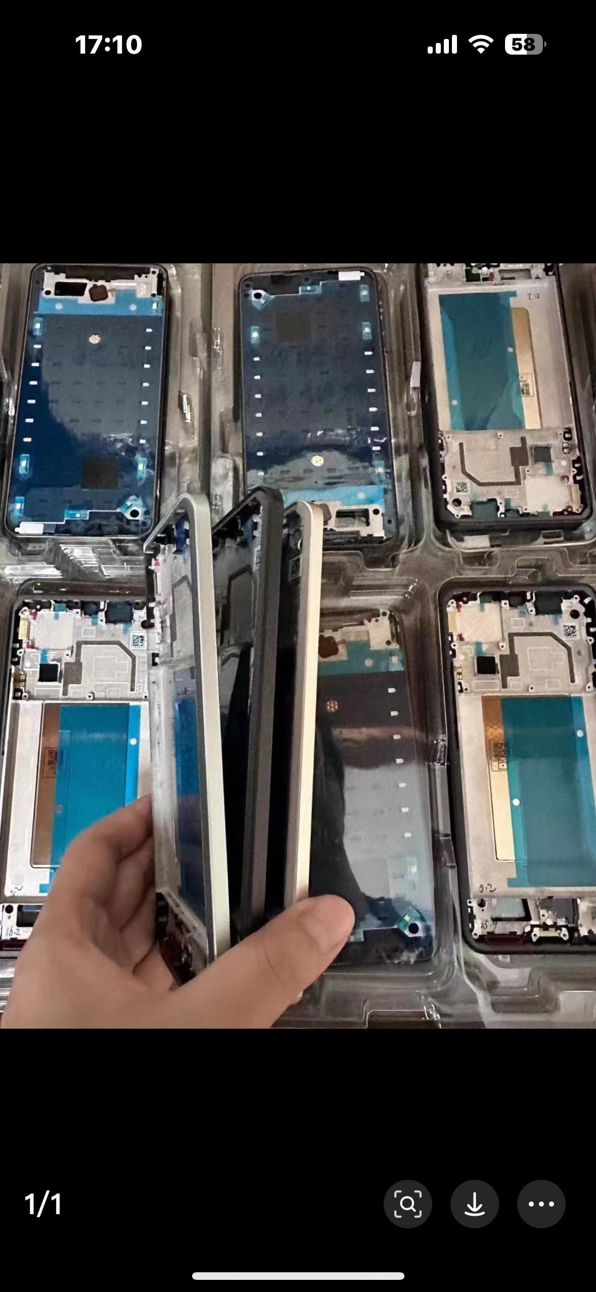 AL k60至尊中框适用于红米K60ultra原装中框k60至尊前框屏幕边框 - 实物图