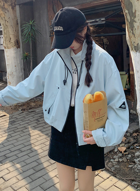 首发现货春装新款25外套女风衣工装蓝色2D044-719-P130-K195