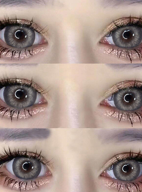 黑天鹅灰美瞳欧美风混血灰色半年抛年抛2024新款大直径隐形眼镜TN