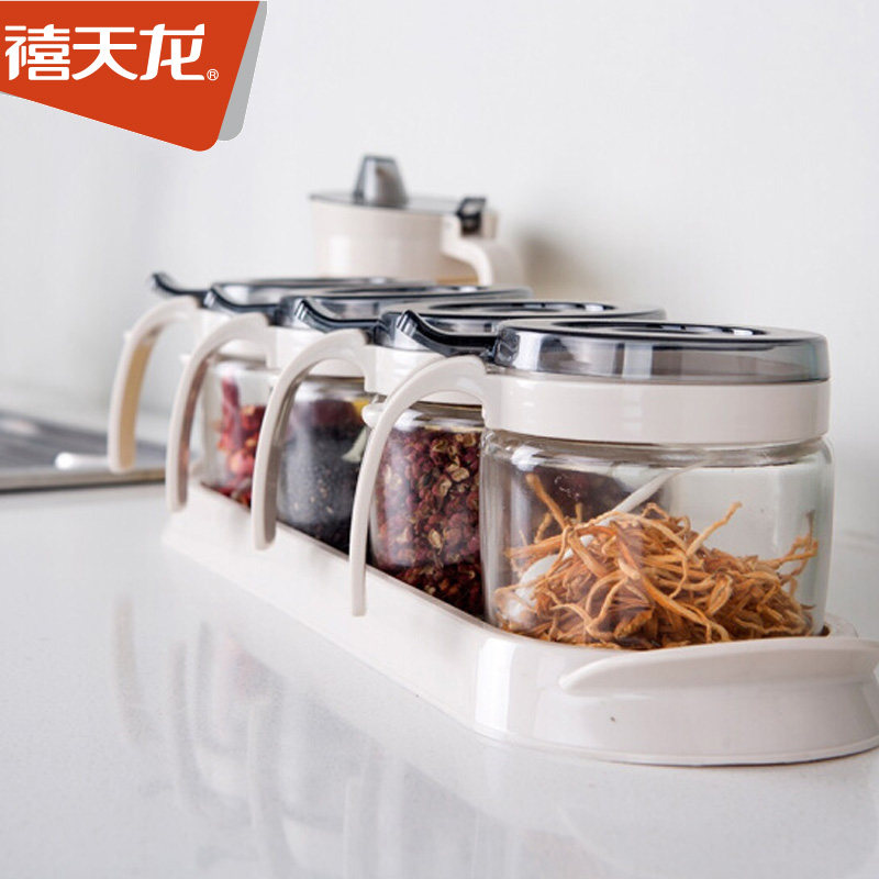 禧天龙玻璃调料盒家用厨房调料罐带盖罐子小组合装调味油盐坛子使用感如何?