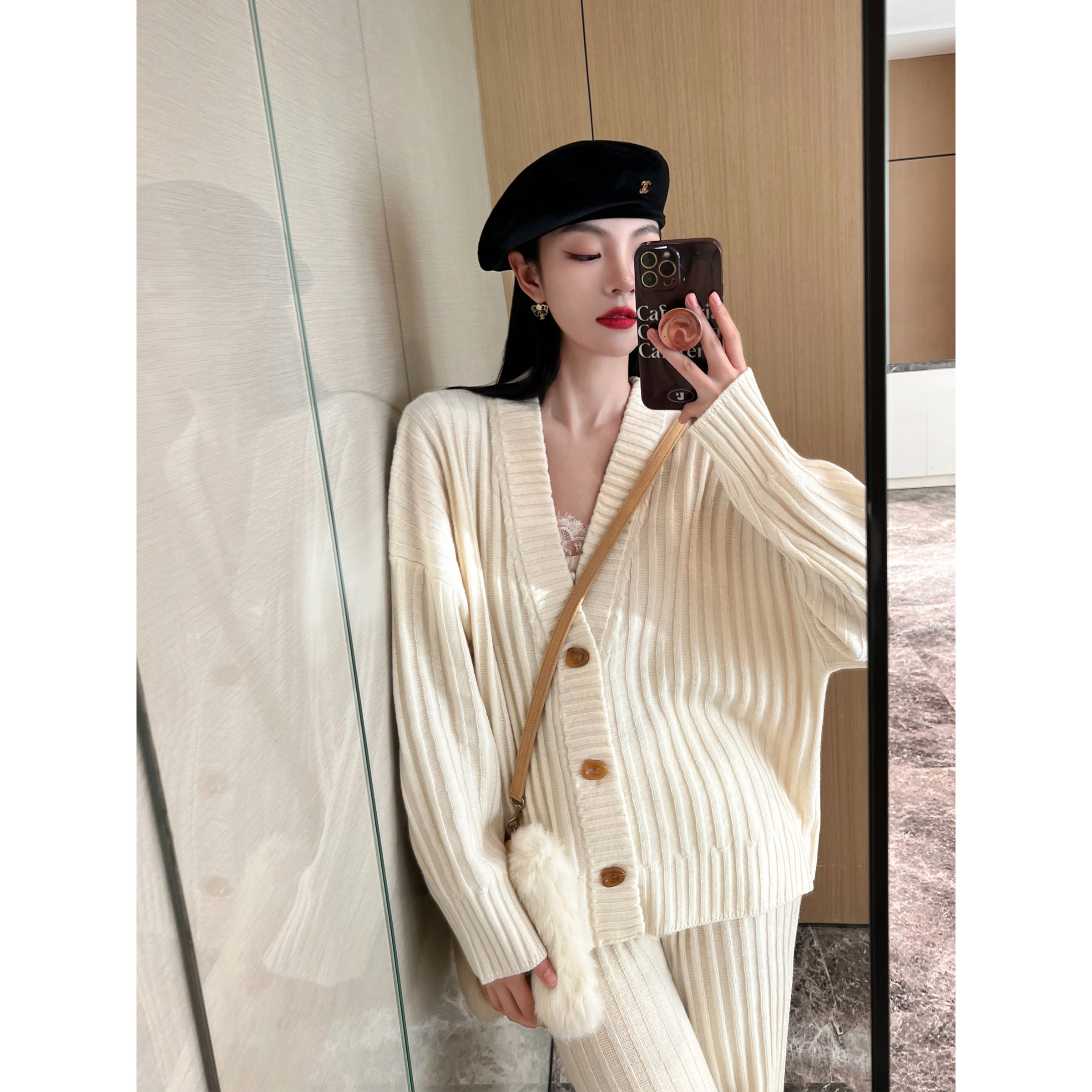 NancyCavally氛围感羊毛针织套装