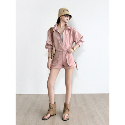 NancyCavally轻户外工装衬衫短裤