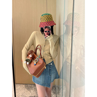 套装 NancyCavally专柜款 短袖 博主INS风针织开衫 酥软亲肤荃羊毛