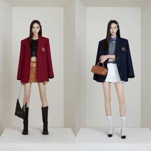 贵族学院M1U风宽肩西装 NancyCavally专柜款 奢感强捻美利奴澳毛