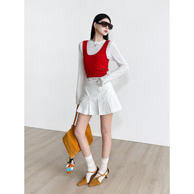 NancyCavally灵动少女感A字短裙