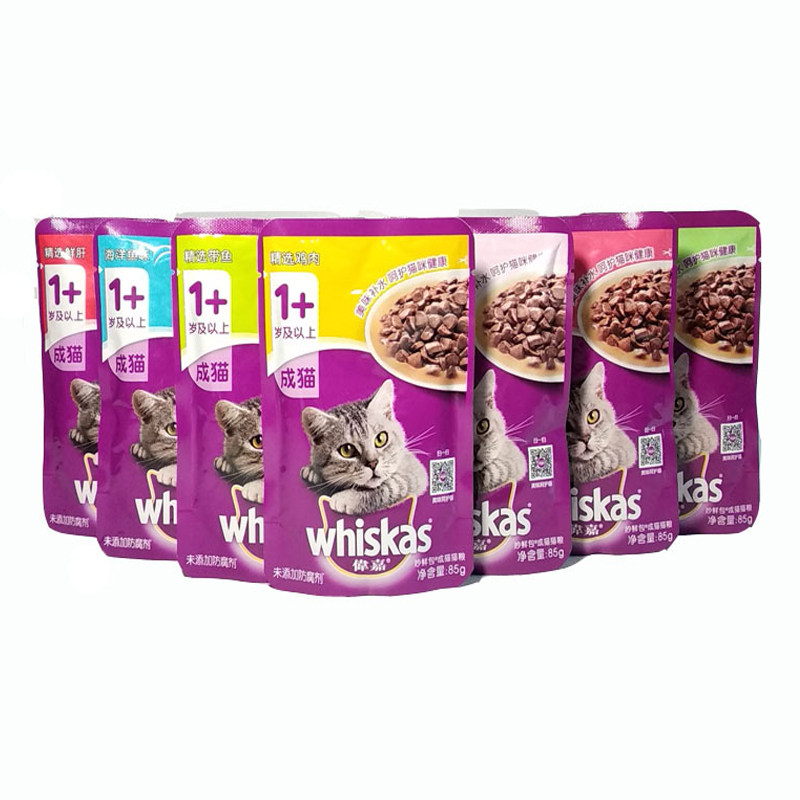 伟嘉妙鲜包成猫营养增肥开袋即食挑嘴零食湿粮包金枪小黄鱼带口味