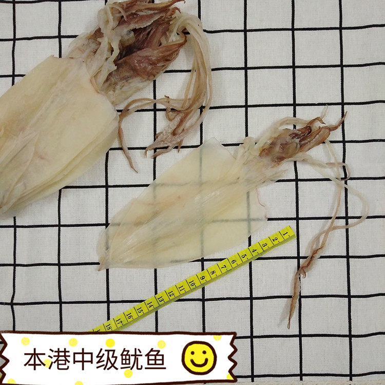 潮汕特产 惠来本港新鲜中级鱿鱼250g 海鲜干货烧烤手撕芥末鱿鱼仔