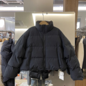 卡蔓诗QZX813正品 小个子面包服羽绒外套 短款 韩版 立领鹅绒服女冬季