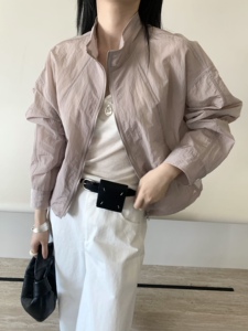 蒽茜Enxi20131正品立领速干防晒衣女2026夏季韩系宽松百搭短外套