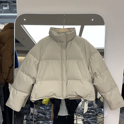 卡蔓诗6869正品短款羽绒服女90白鸭绒韩版宽松百搭小个子加厚外套