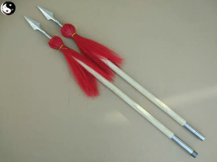 白蜡杆红缨枪头大枪长枪双头枪双枪红樱枪武术枪组合枪未开刃