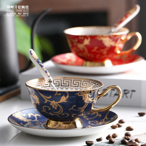 情侣款对杯礼盒jusunde骨瓷欧式