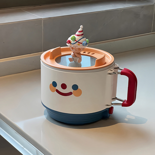 宿舍隐藏式 电煮锅小型一体锅多功能泡面锅蒸锅一人食迷你家用电锅
